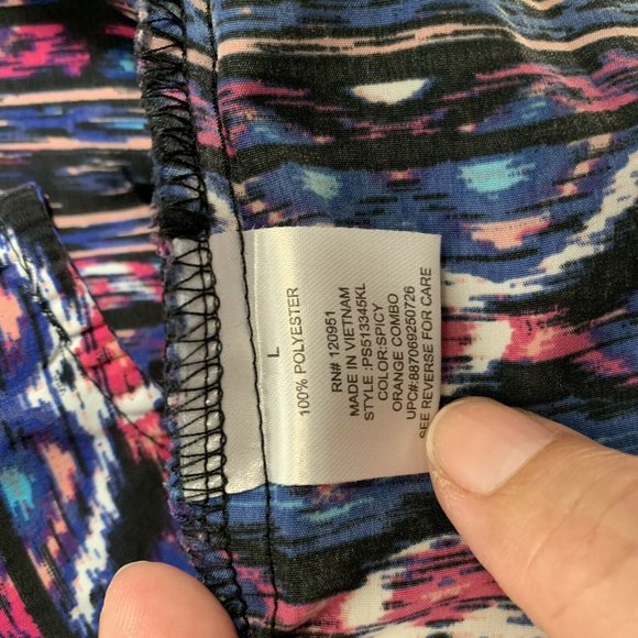 Pink Republic Skater Dress Blue Pullover Pockets L - Picture 7 of 8